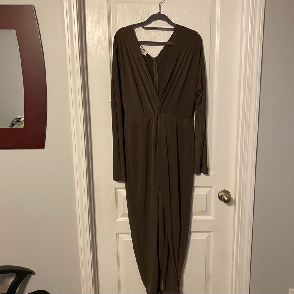 Olive green jumpsuit